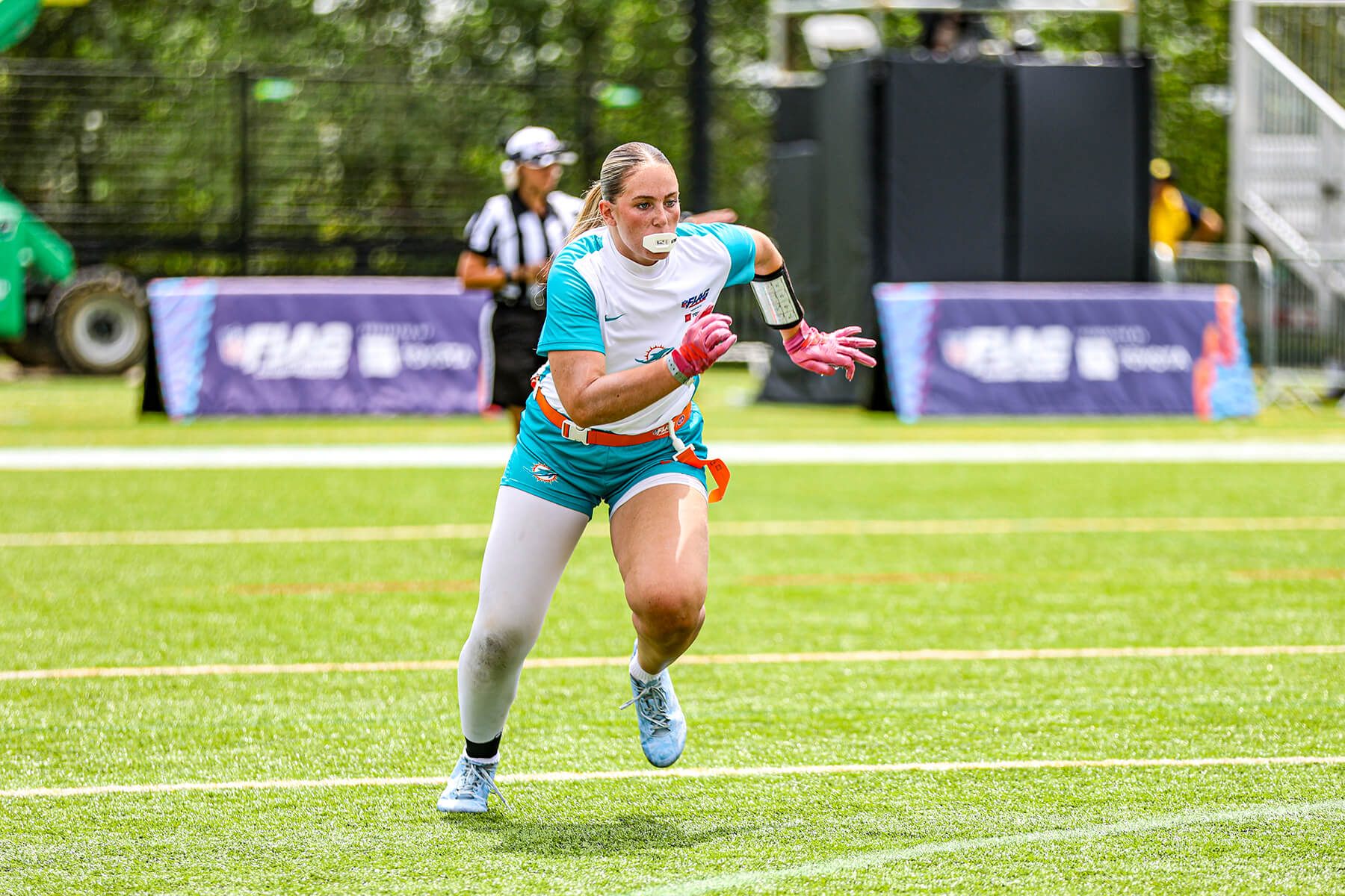 NFL FLAG championship players on the field